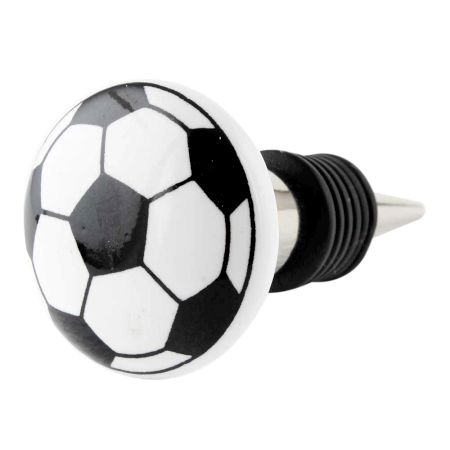 Soccer Ceramic Wine Bottle Stopper
